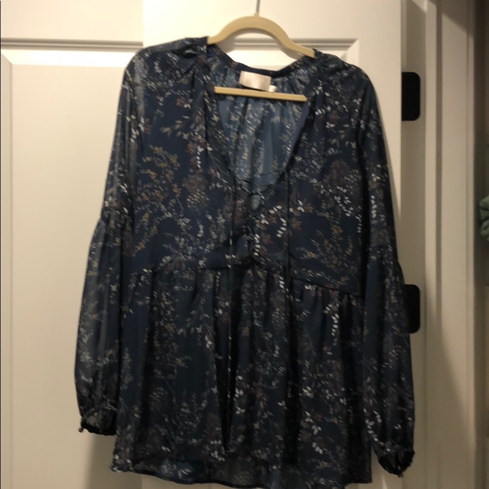 Boho TJD Floral blouse size M